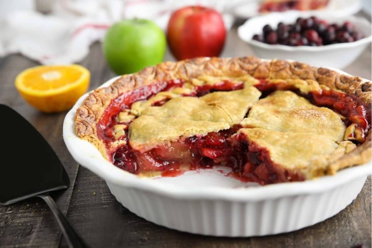 Cranberry Apple Pie (tastes like wassail) | Dessert Now Dinner Later