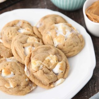 Fluffernutter Cookies + Video (Peanut Butter Marshmallow Cookies ...