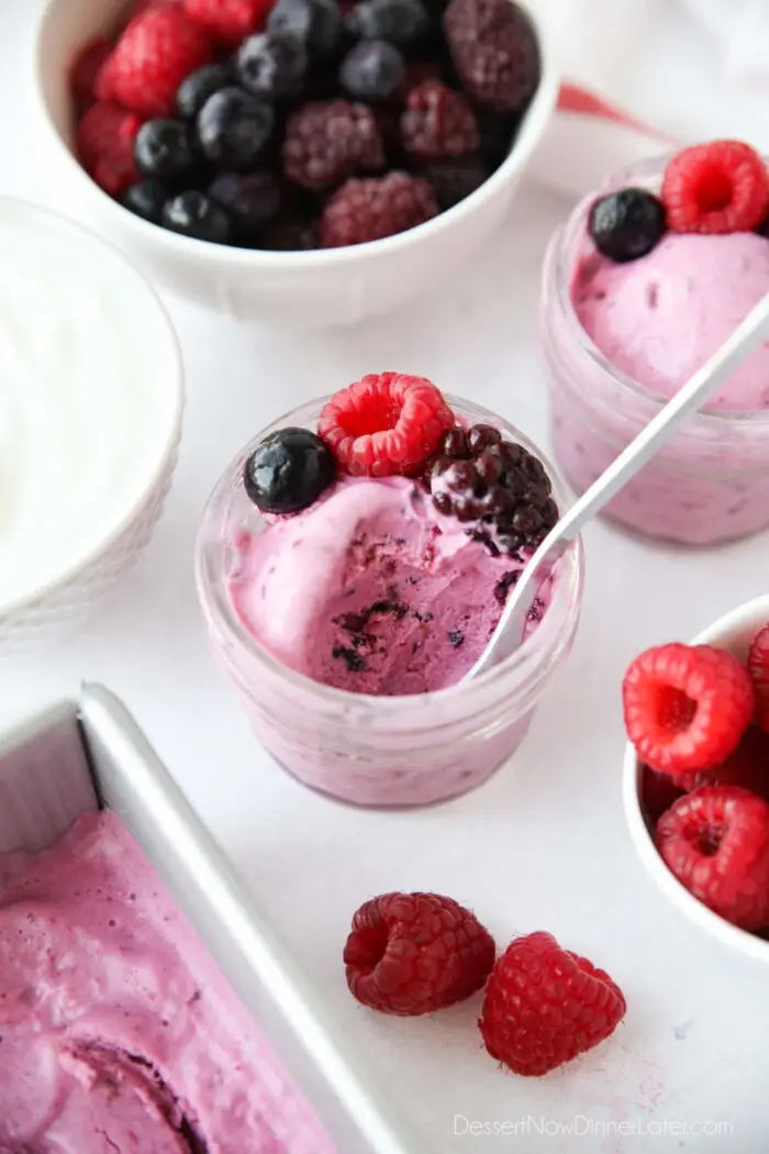 Quick Berry Frozen Yogurt Recipe