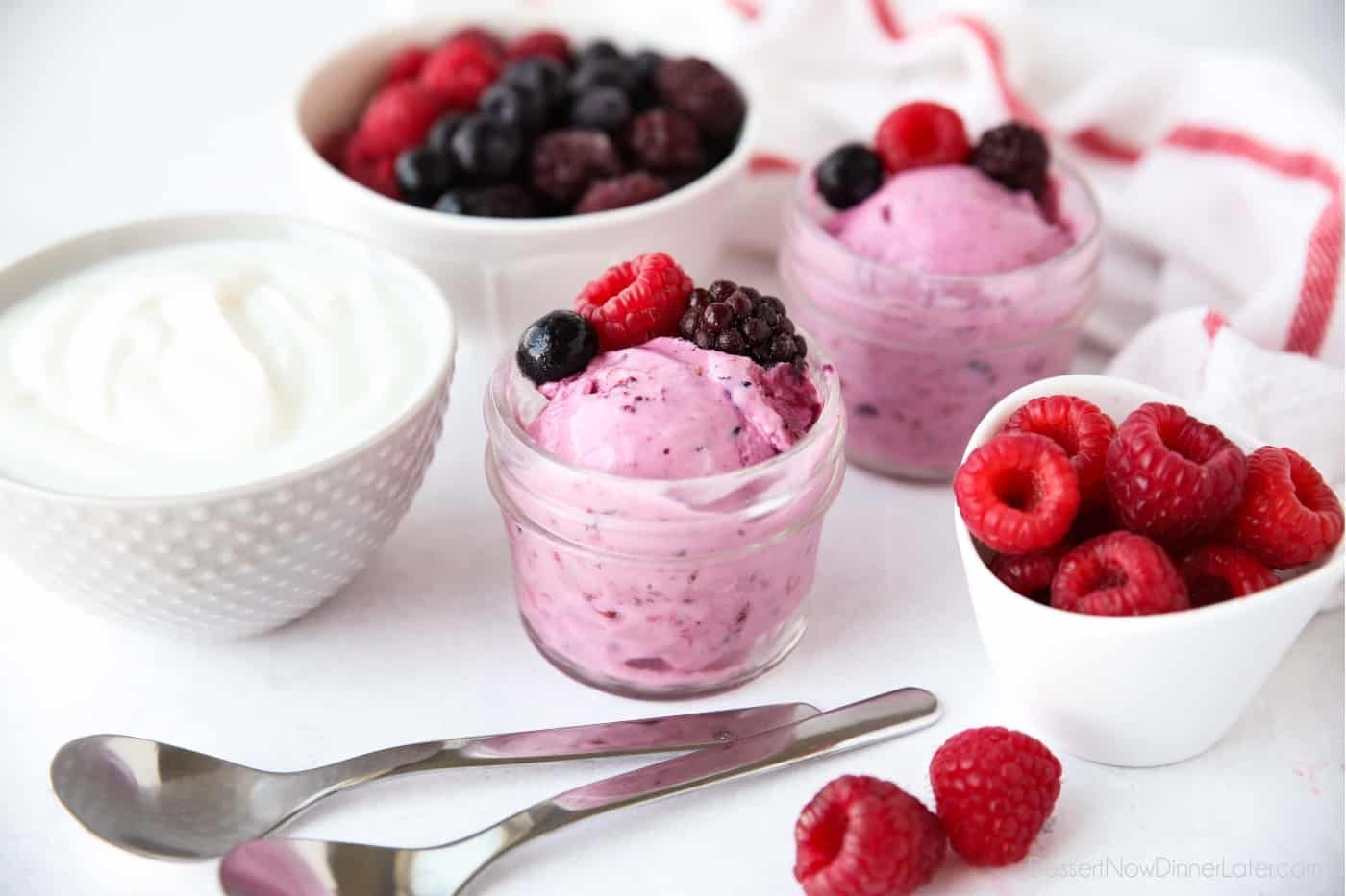 Triple Berry Frozen Yogurt