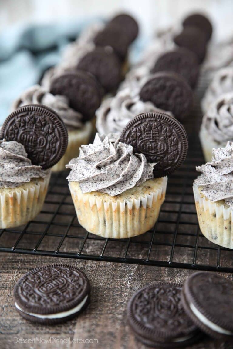 Cookies and Cream Cupcakes | Dessert Now Dinner Later