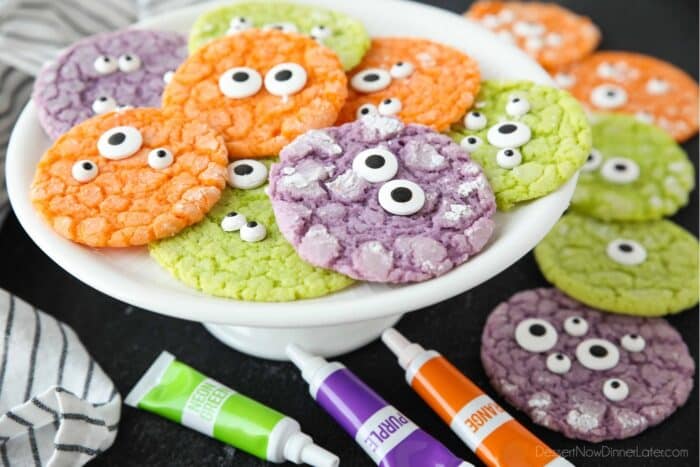 Halloween Monster Cookies | Dessert Now Dinner Later
