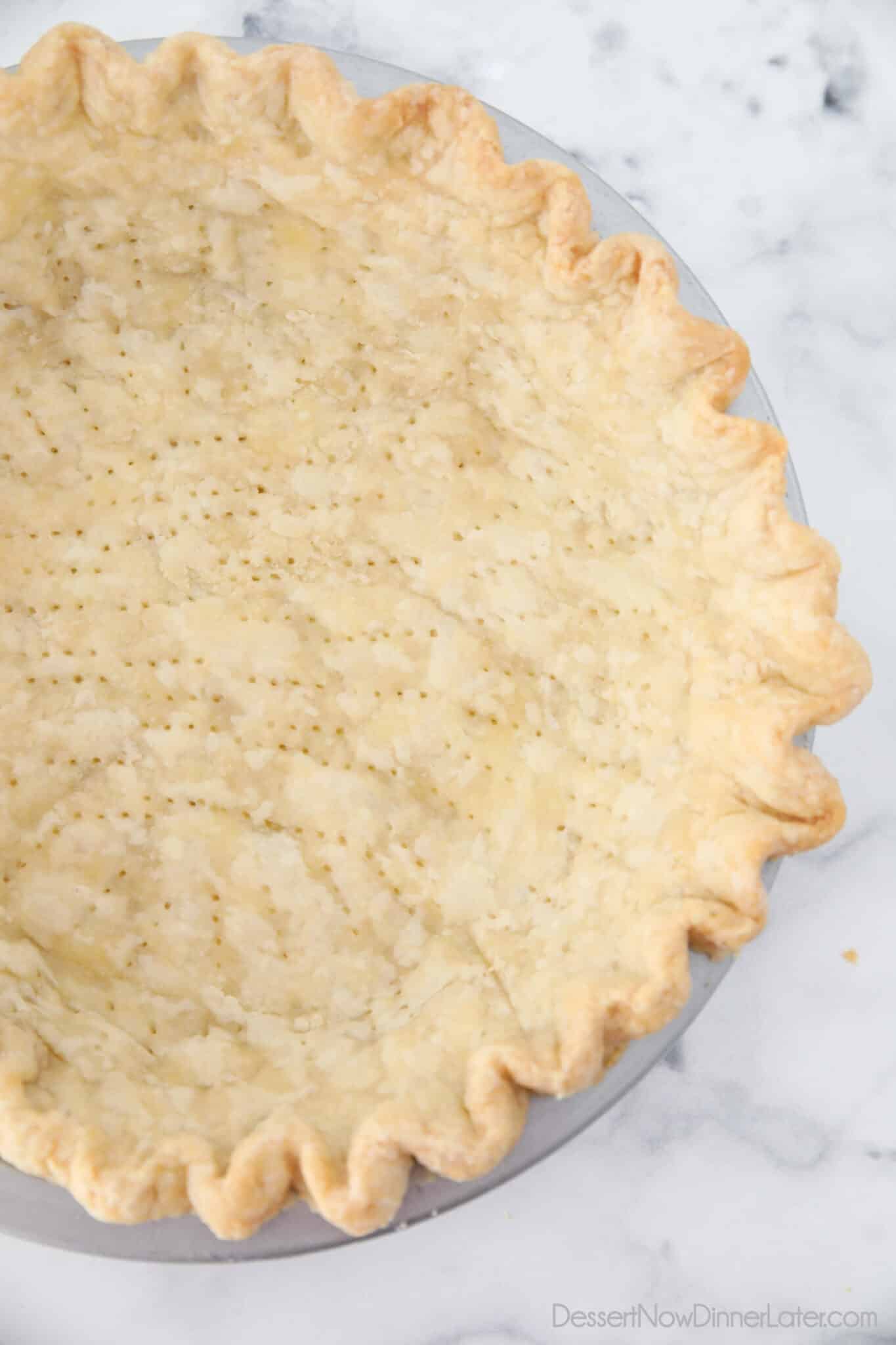 How To Blind Bake Pie Crust Dessert Now Dinner Later