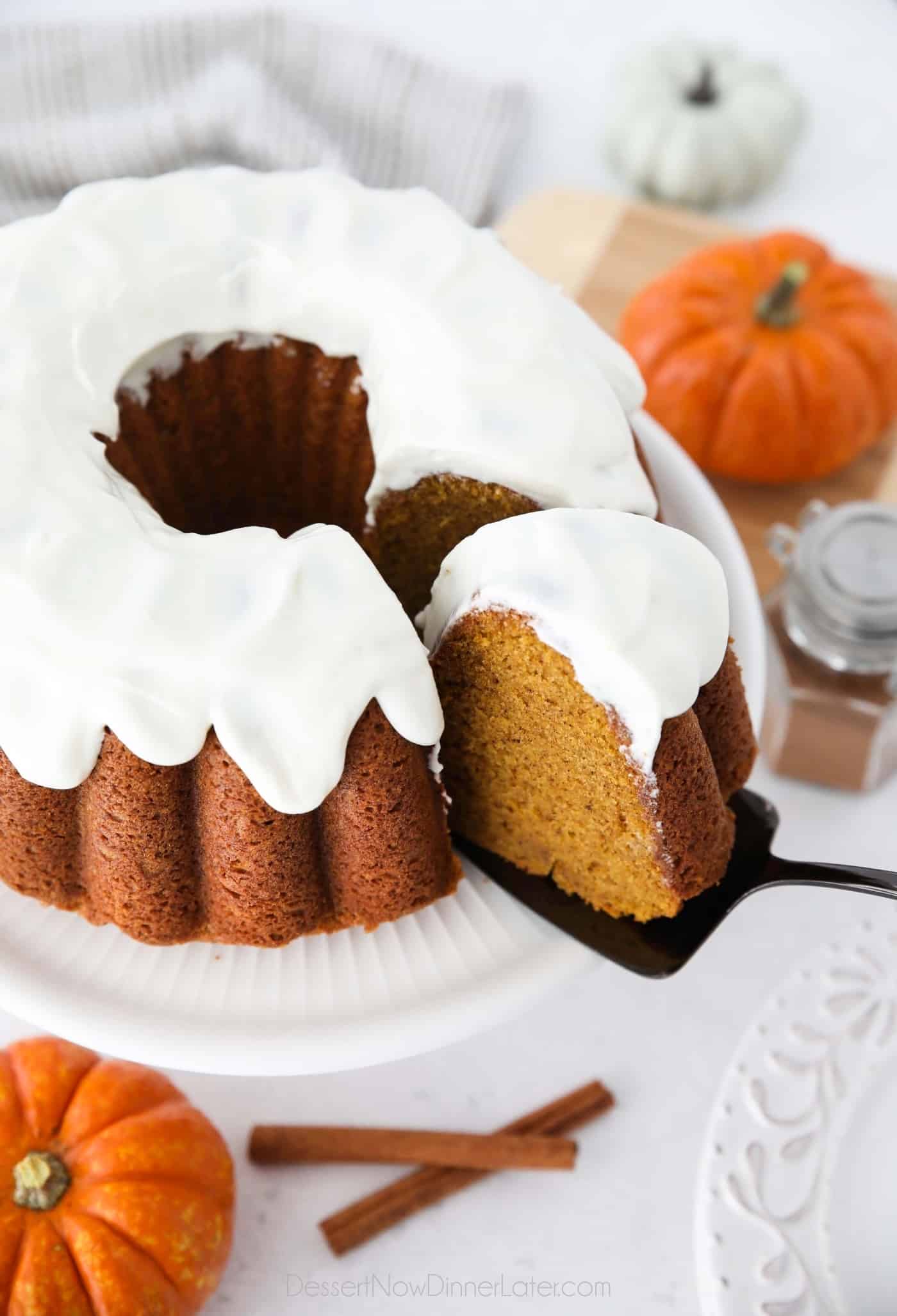 Pumpkin Bundt Cake Recipe | Dessert Now Dinner Later