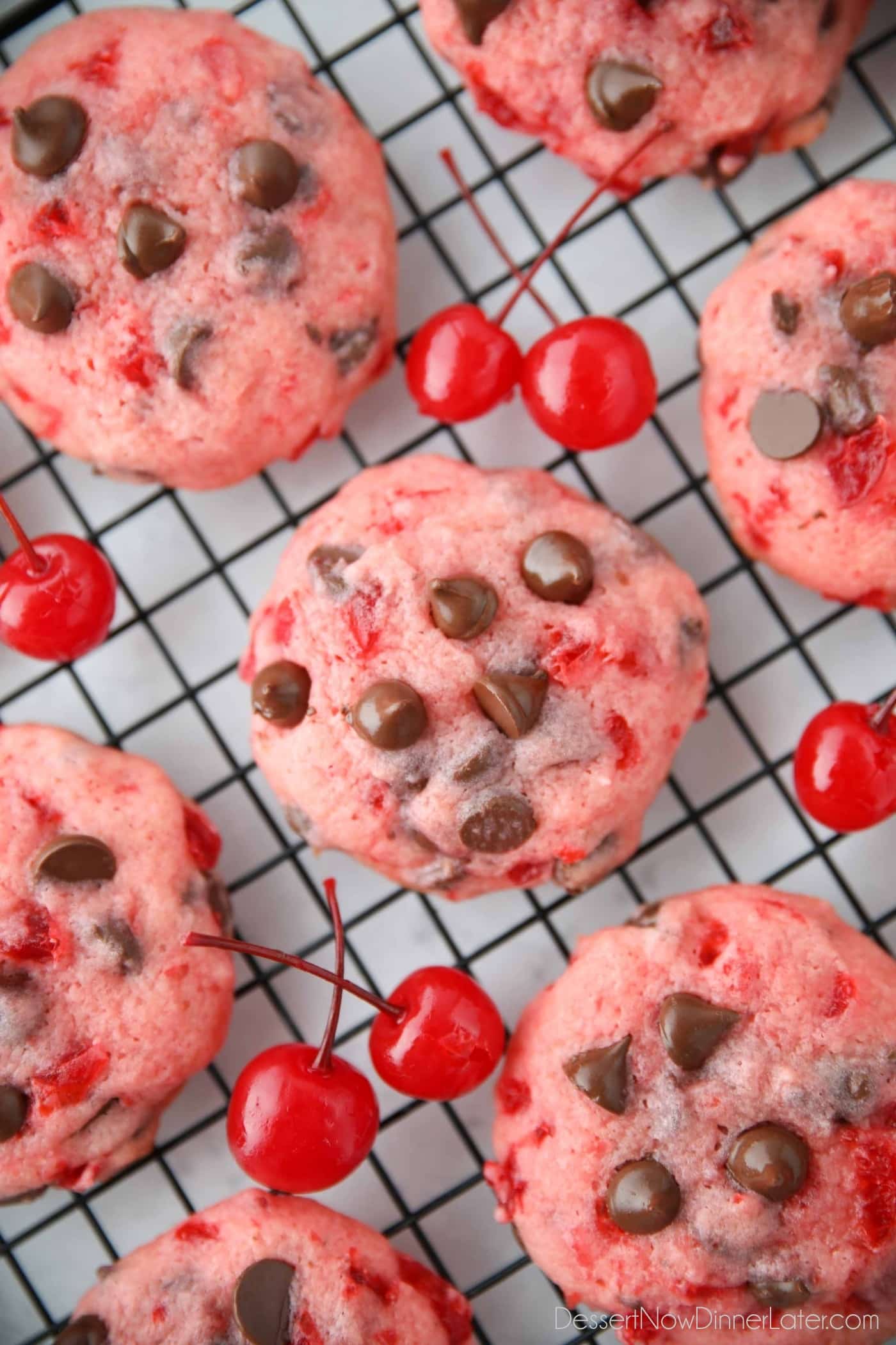 Cherry Chocolate Chip Cookies Video Dessert Now Dinner Later 3367