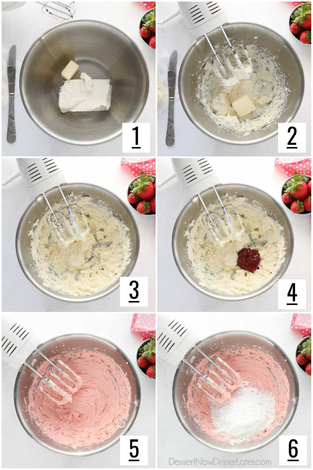 Strawberry Cream Cheese Frosting Dessert Now Dinner Later 