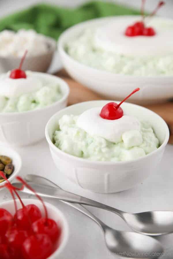 Pistachio Fluff (Watergate Salad) | Dessert Now Dinner Later