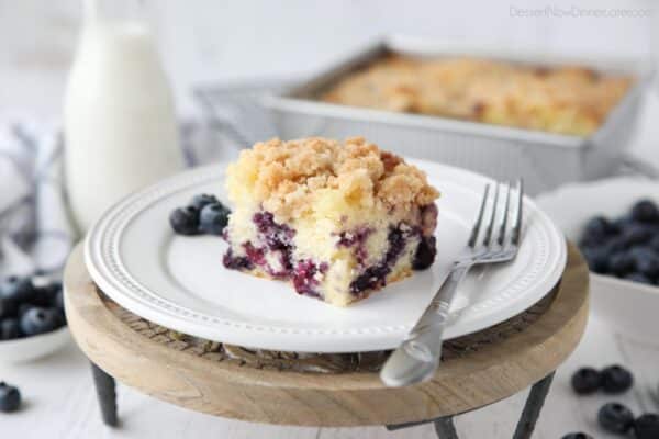 Blueberry Crumb Cake + Video | Dessert Now Dinner Later