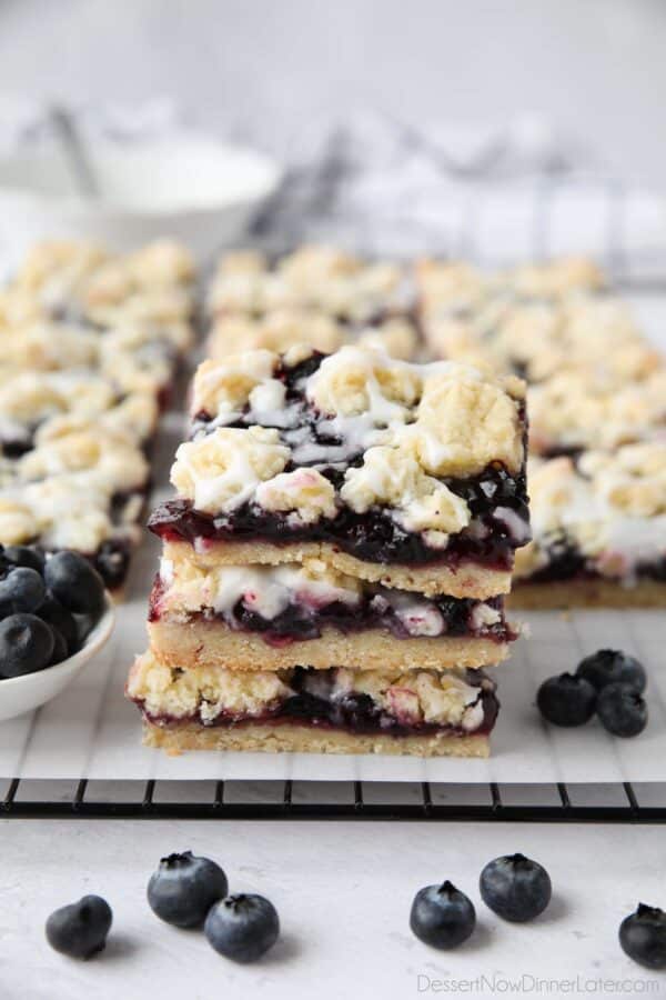 Blueberry Pie Bars | Dessert Now Dinner Later