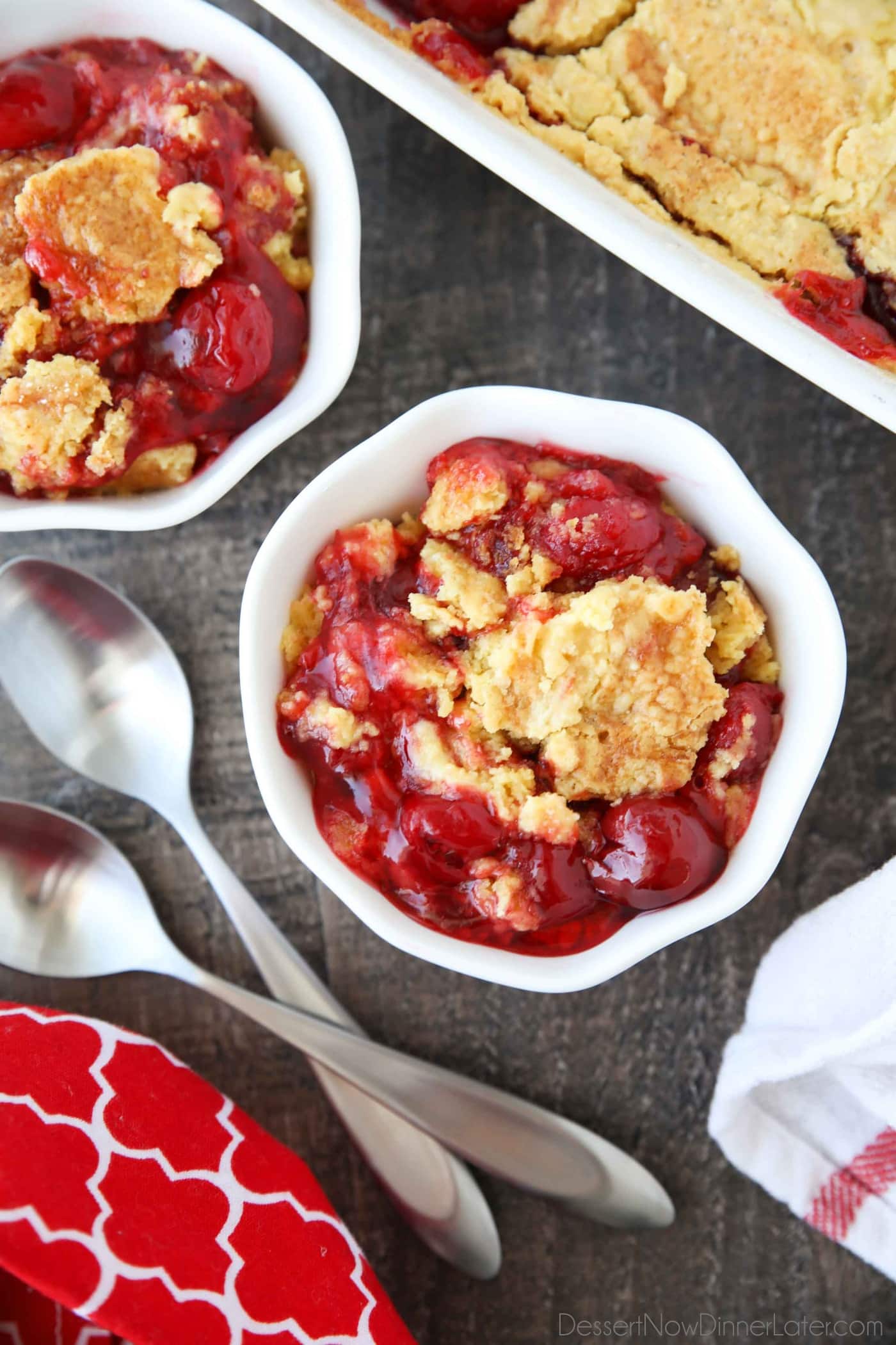 Buttery Apple Cherry Dump Cake Recipe (Made in the Crockpot): Easy