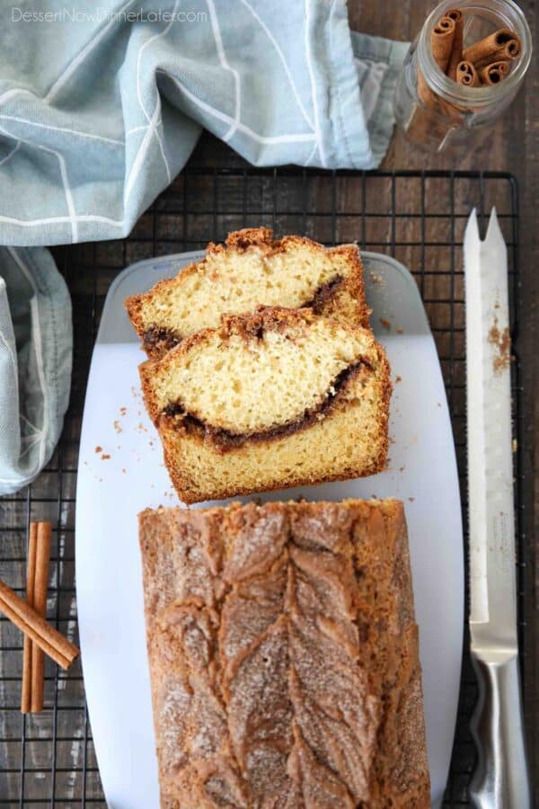 Cinnamon Quick Bread Dessert Now Dinner Later   Cinnamon Quick Bread 2 600x900 