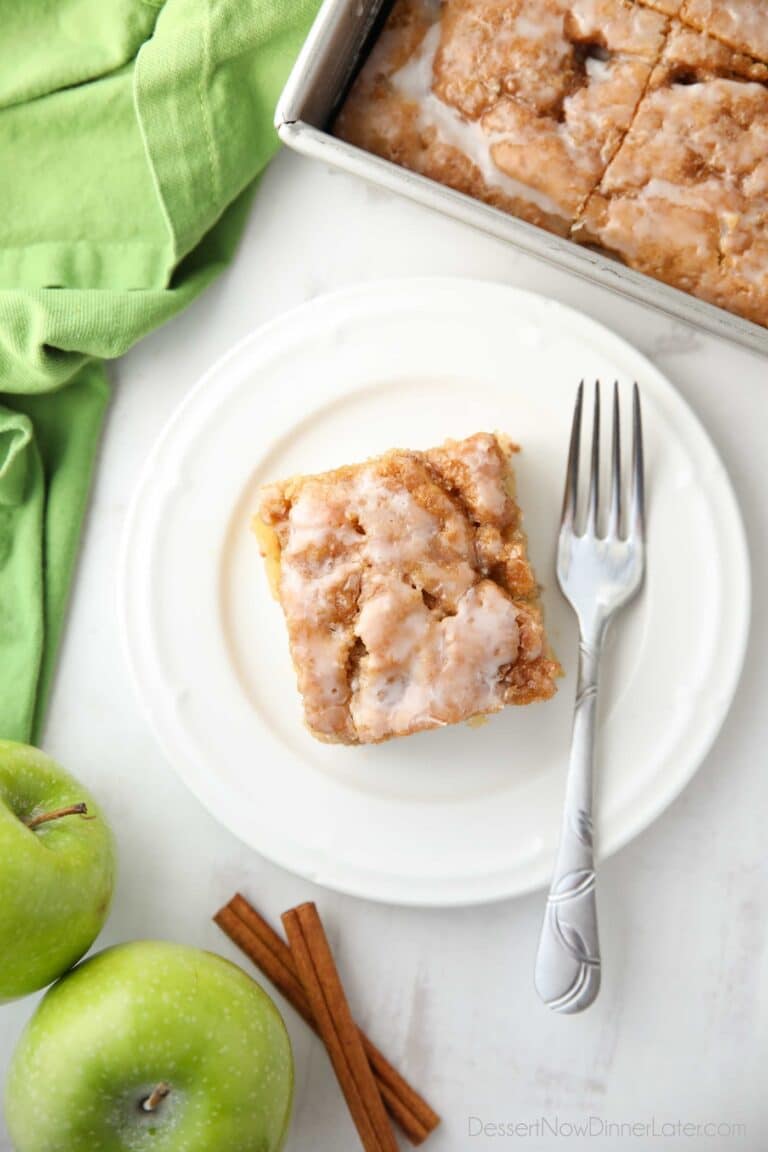 Apple Fritter Cake | Dessert Now Dinner Later