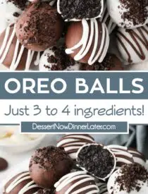 Oreo Balls Recipe (aka Oreo Truffles) | Dessert Now Dinner Later