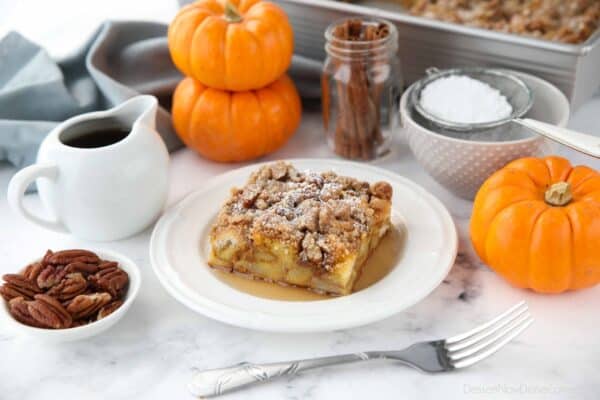 Pumpkin French Toast Casserole | Dessert Now Dinner Later