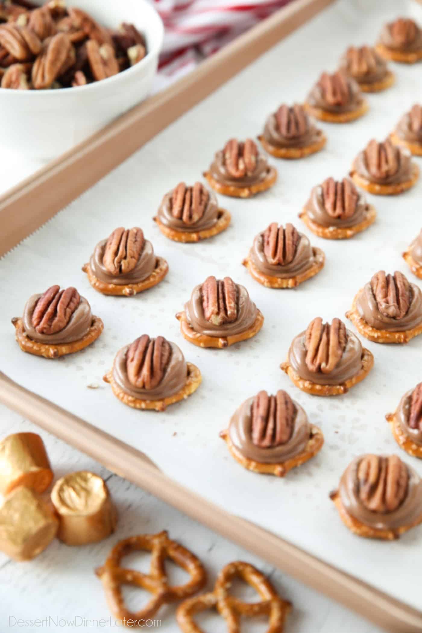 Rolo Pretzel Turtles | Dessert Now Dinner Later