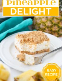 Labeled image of Pineapple Delight for Pinterest.