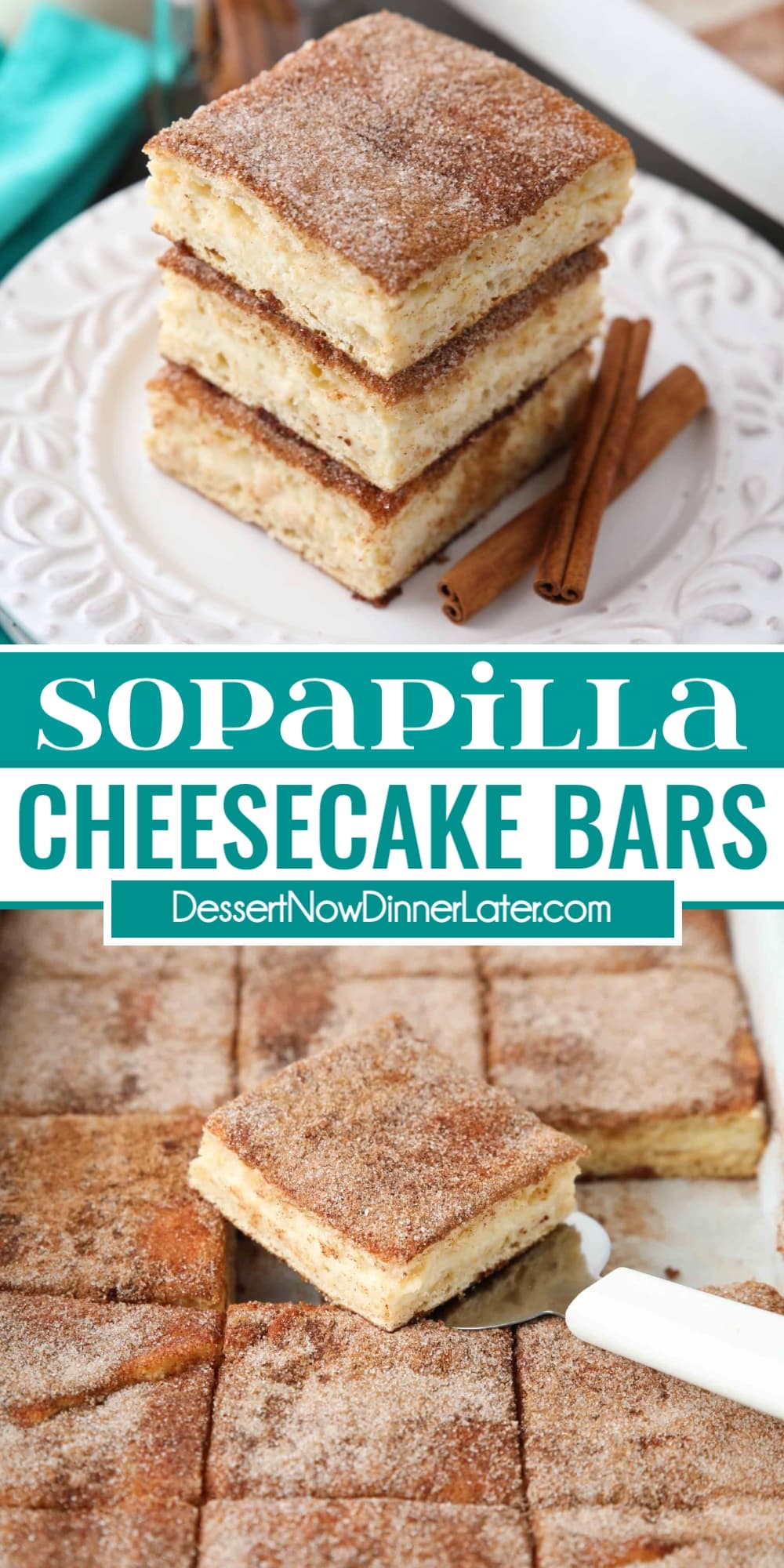 Sopapilla Cheesecake Bars | Dessert Now Dinner Later