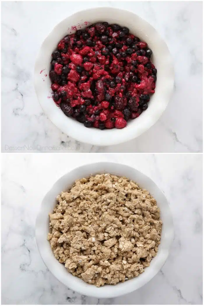 Berry Crisp Recipe (aka Berry Crumble) | Dessert Now Dinner Later