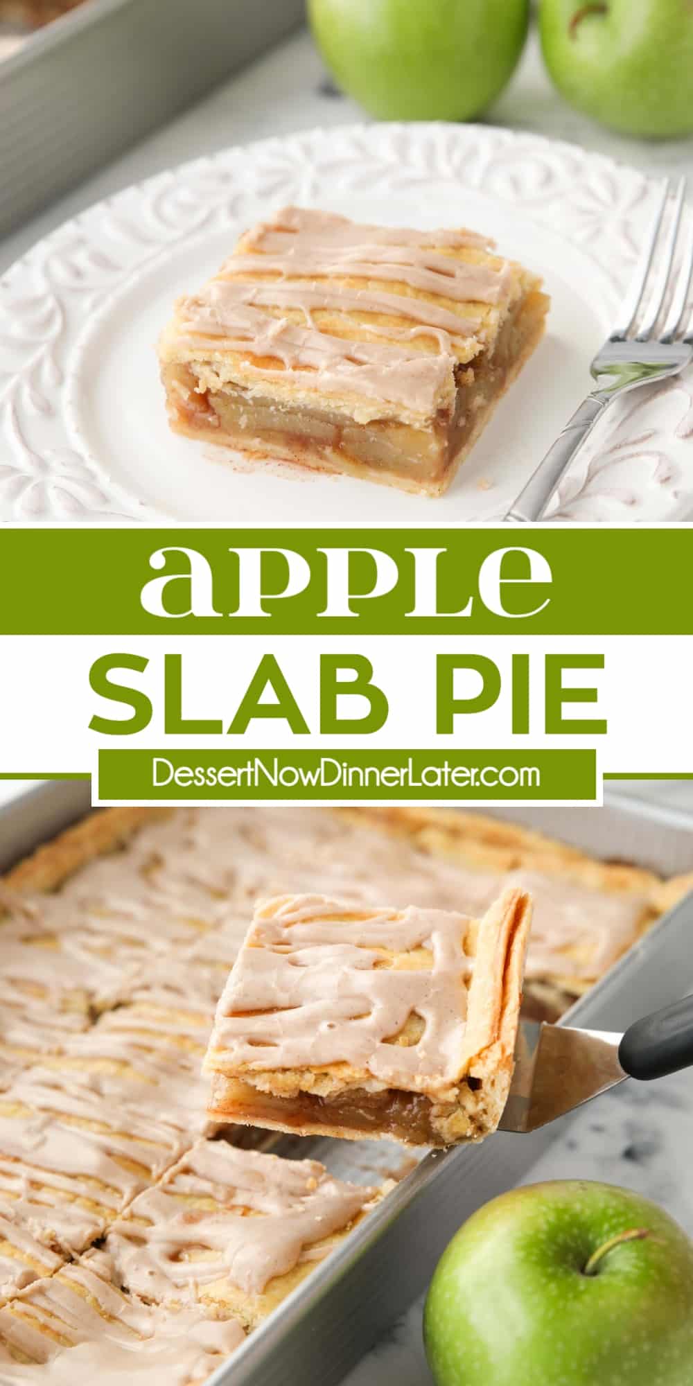 Apple Slab Pie (Apple Pie Bars) | Dessert Now Dinner Later