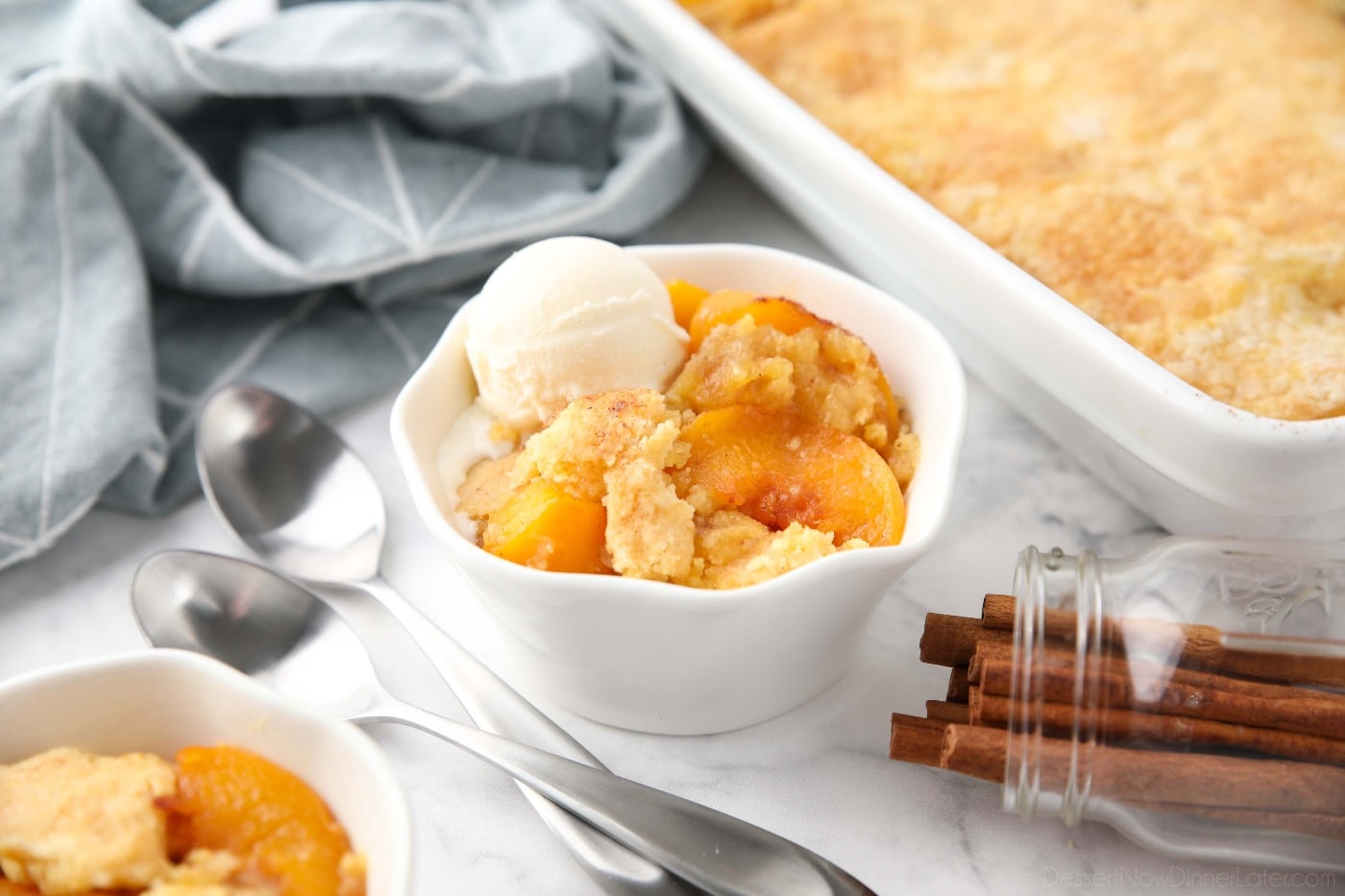 Peach Dump Cake Recipe | Dessert Now Dinner Later