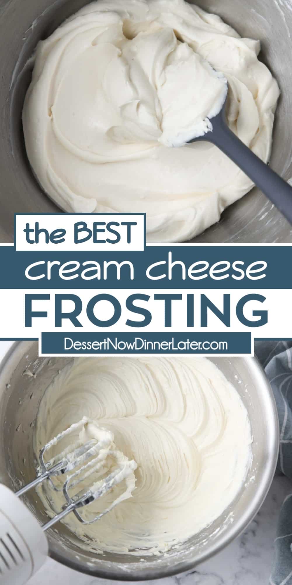 The BEST Cream Cheese Frosting + Video | Dessert Now Dinner Later