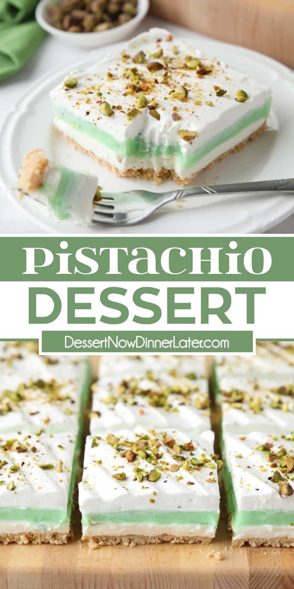 Pistachio Dessert (No Cool Whip!) | Dessert Now Dinner Later