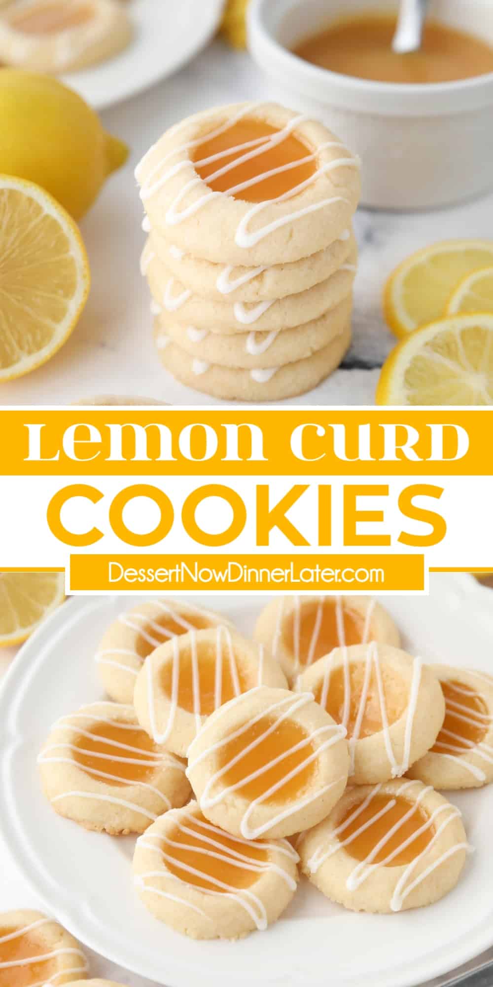 Lemon Curd Cookies | Dessert Now Dinner Later