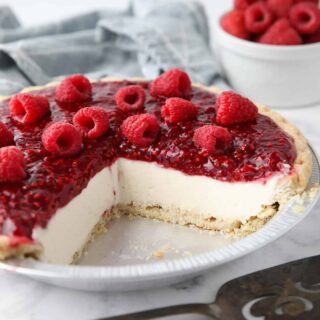 Raspberry Cream Pie | Dessert Now Dinner Later