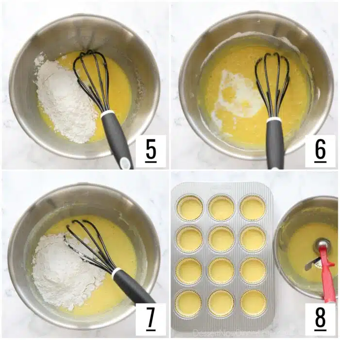 Additional steps to make lemonade cupcakes.