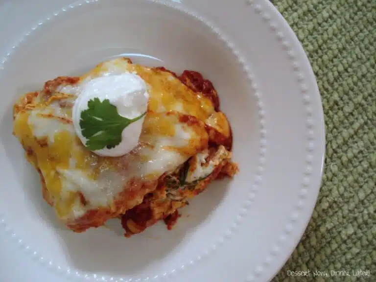 Chicken Enchilada Lasagna