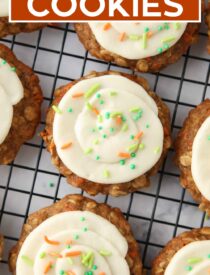 Labeled image of Carrot Cake Cookies for Pinterest.