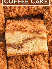 Labeled image of Cinnamon Coffee Cake for Pinterest.